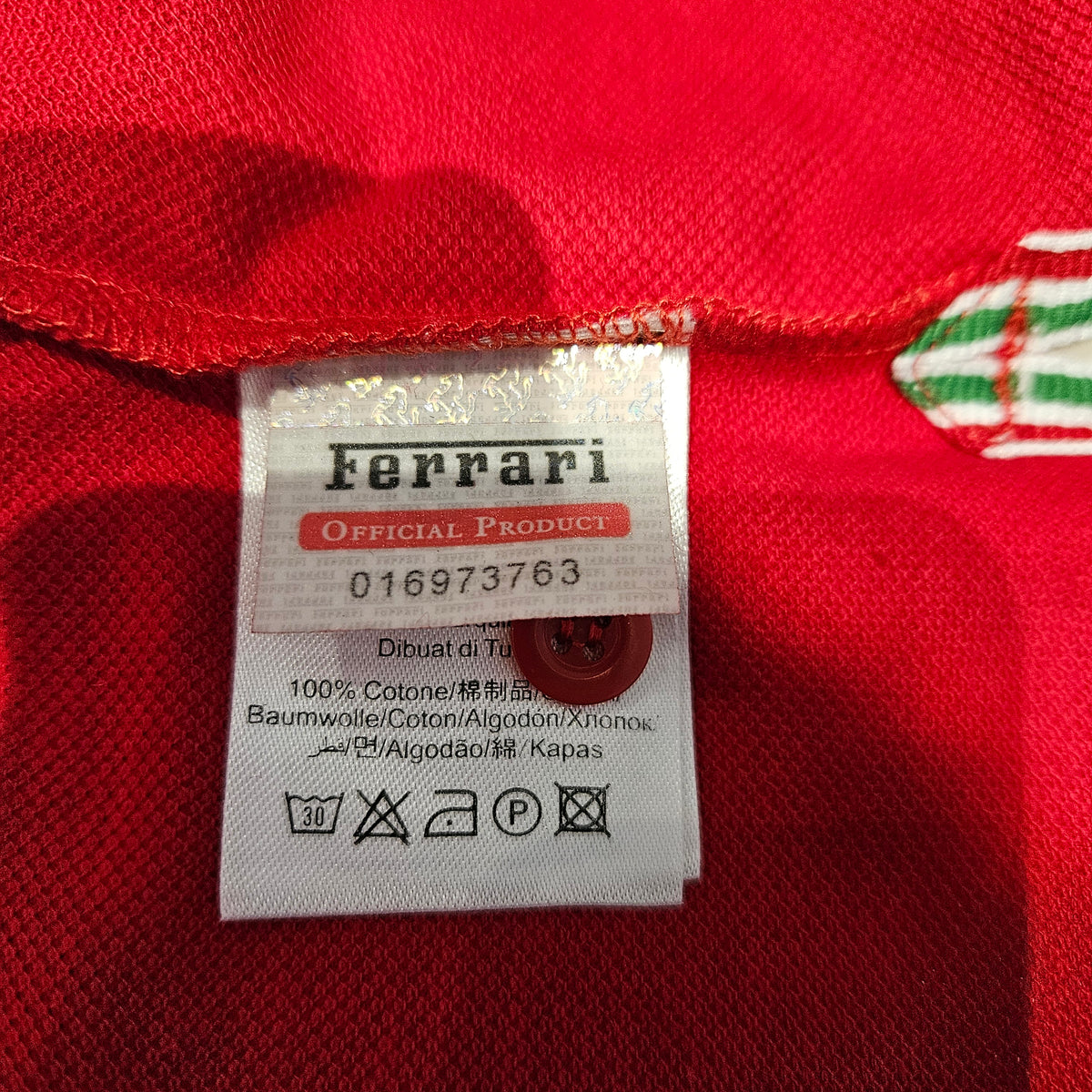 🏎️ Polo Ferrari rouge – Taille S