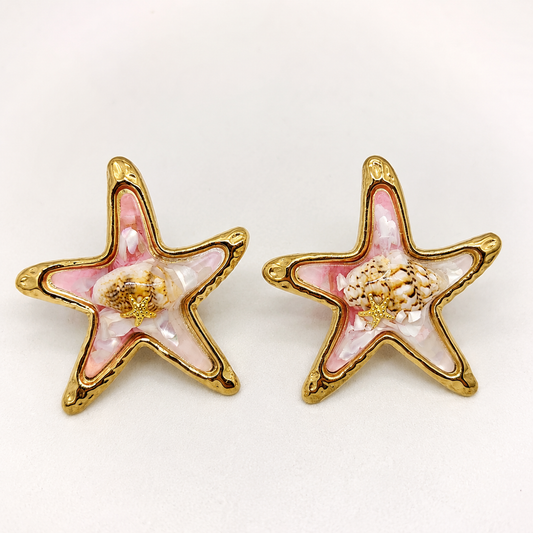 Boucles d’oreilles étoile de mer dorées ⭐🌊