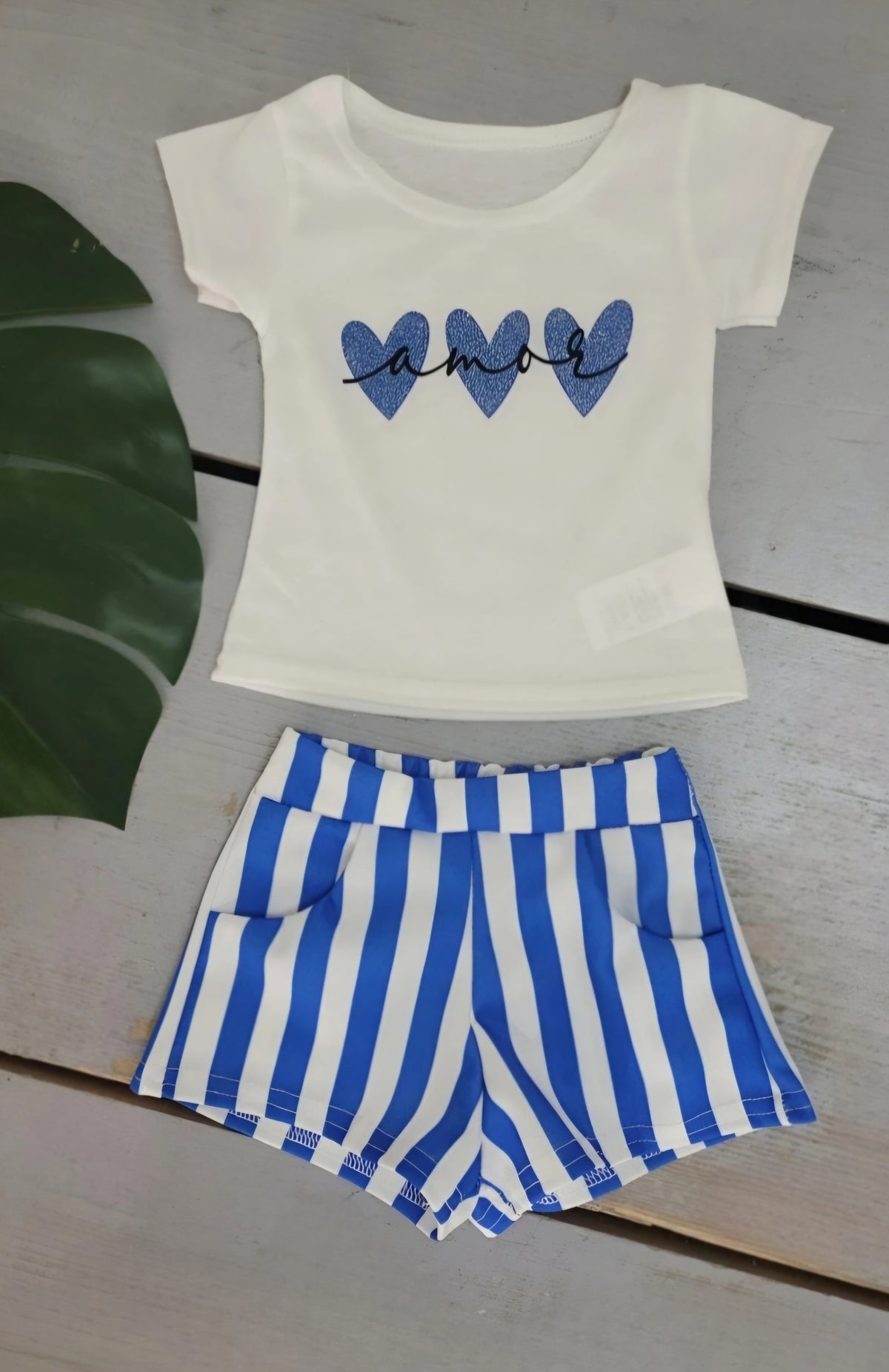 ☀️ Ensemble tee-shirt & short – Esprit estival