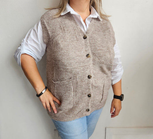 Gilet sans manches boutonné ✨️