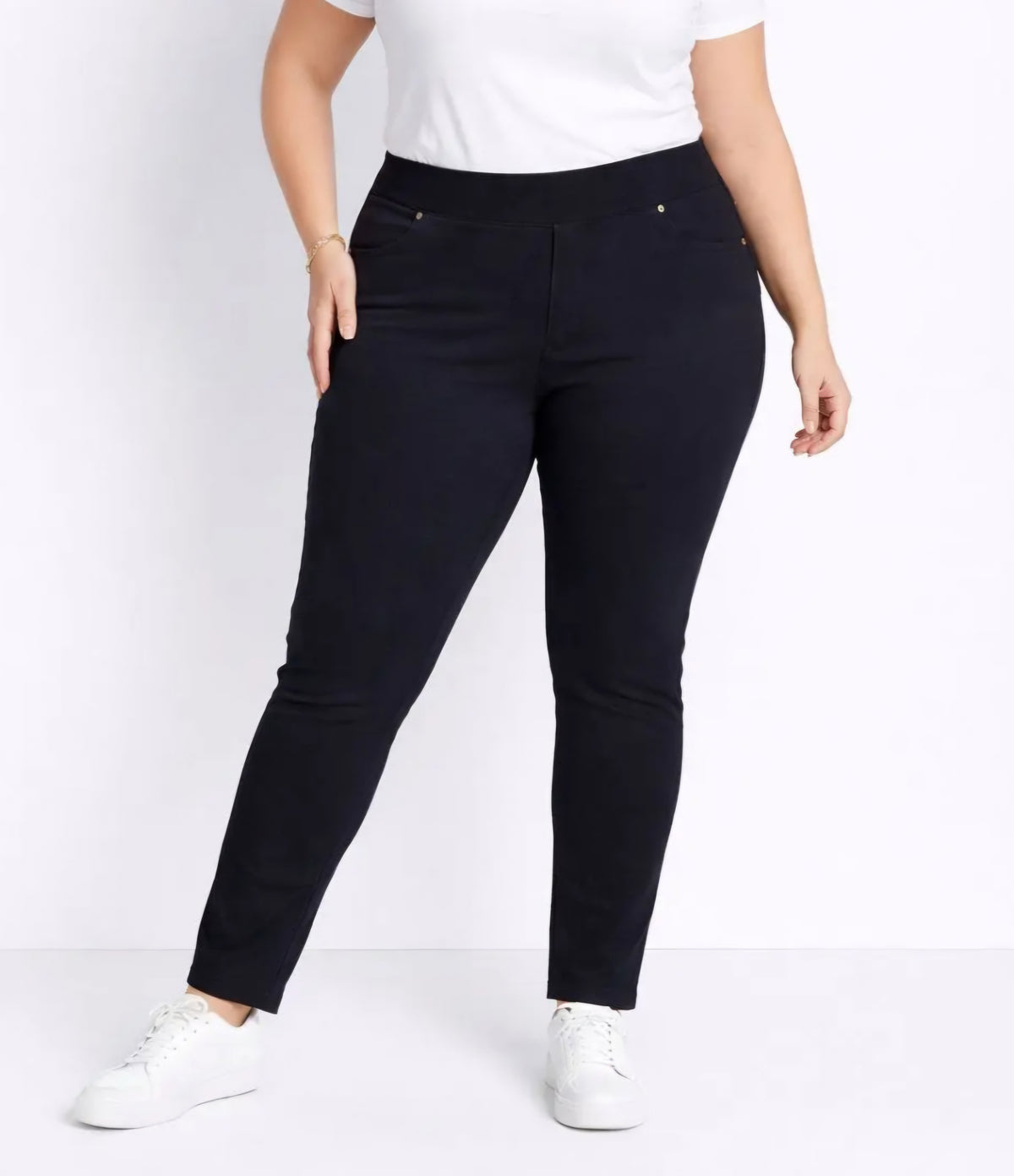 Pantalon stretch - Noir – Taille 1 à Taille 6