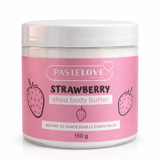Pastelove – Beurre de Karité pour le Corps Fraise 🍓