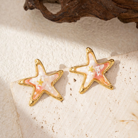 Boucles d’oreilles étoile de mer dorées ⭐🌊