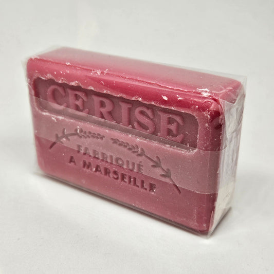 🍒 Savonnette marseillaise à la cerise – 125 g