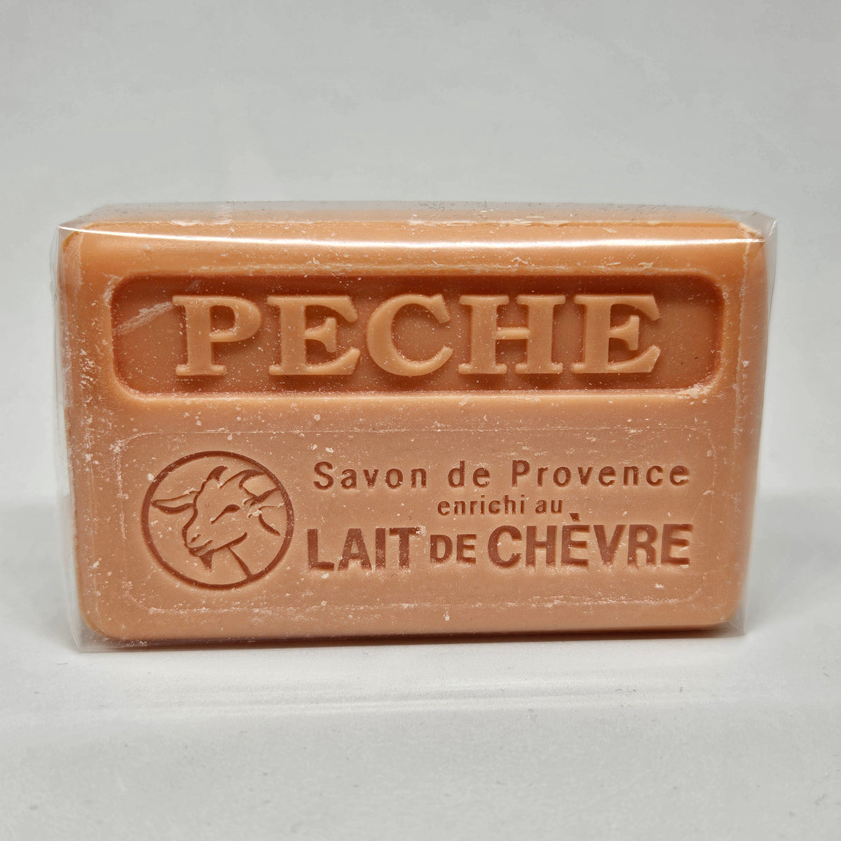 🍑 Savon au lait de chèvre frais & bio – Pêche – 100 g
