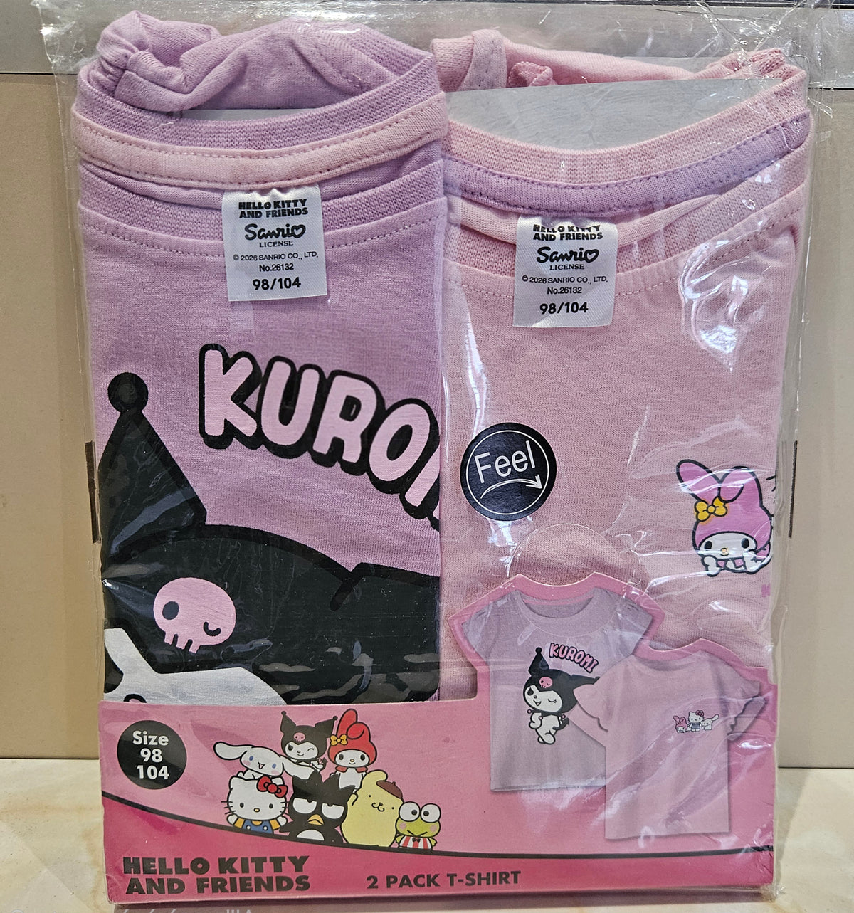 Tee-shirts Hello Kitty and Friends - 3/4 ans