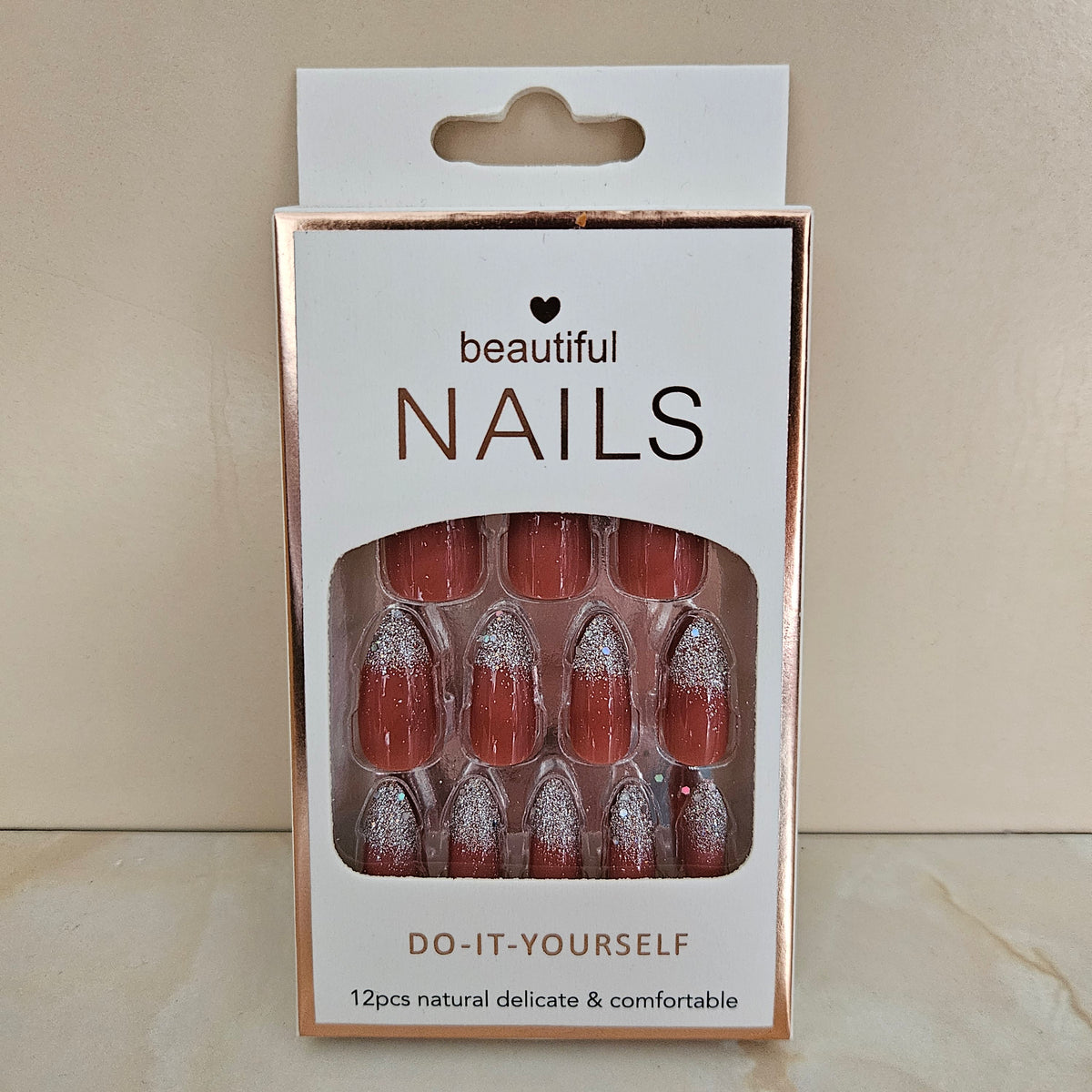 💅 Faux ongles à bout pailleté ✨