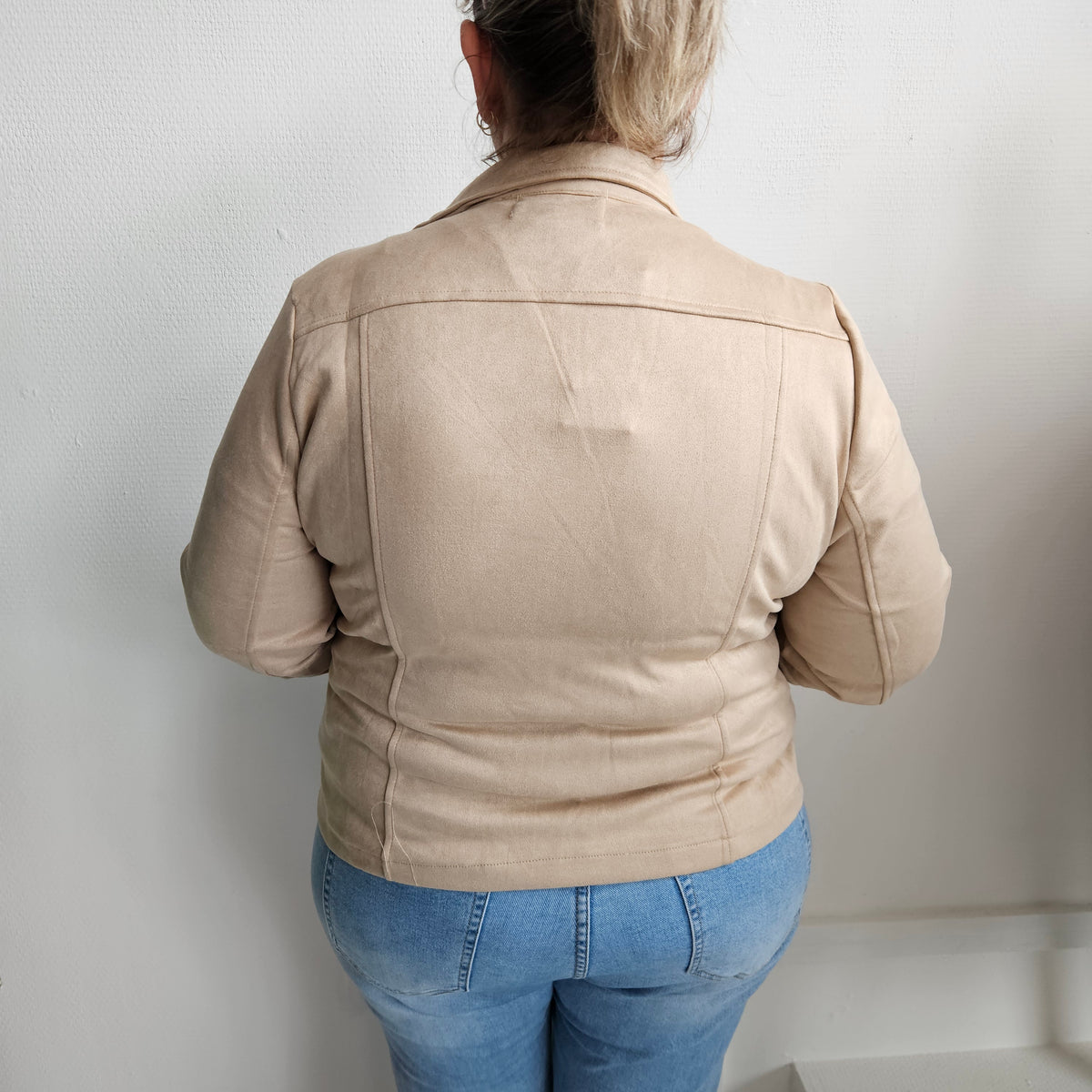 🤎 Veste en suédine douce