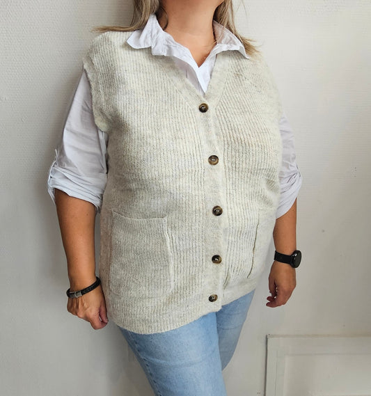 Gilet sans manches boutonné ✨️