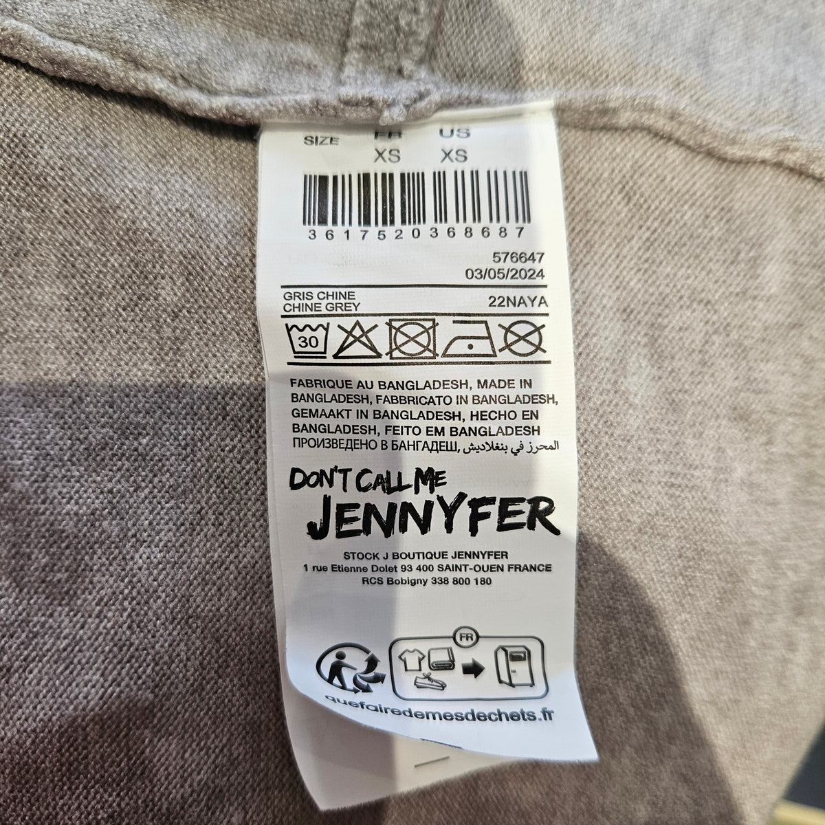 Pull gris - Jennyfer - Taille XS