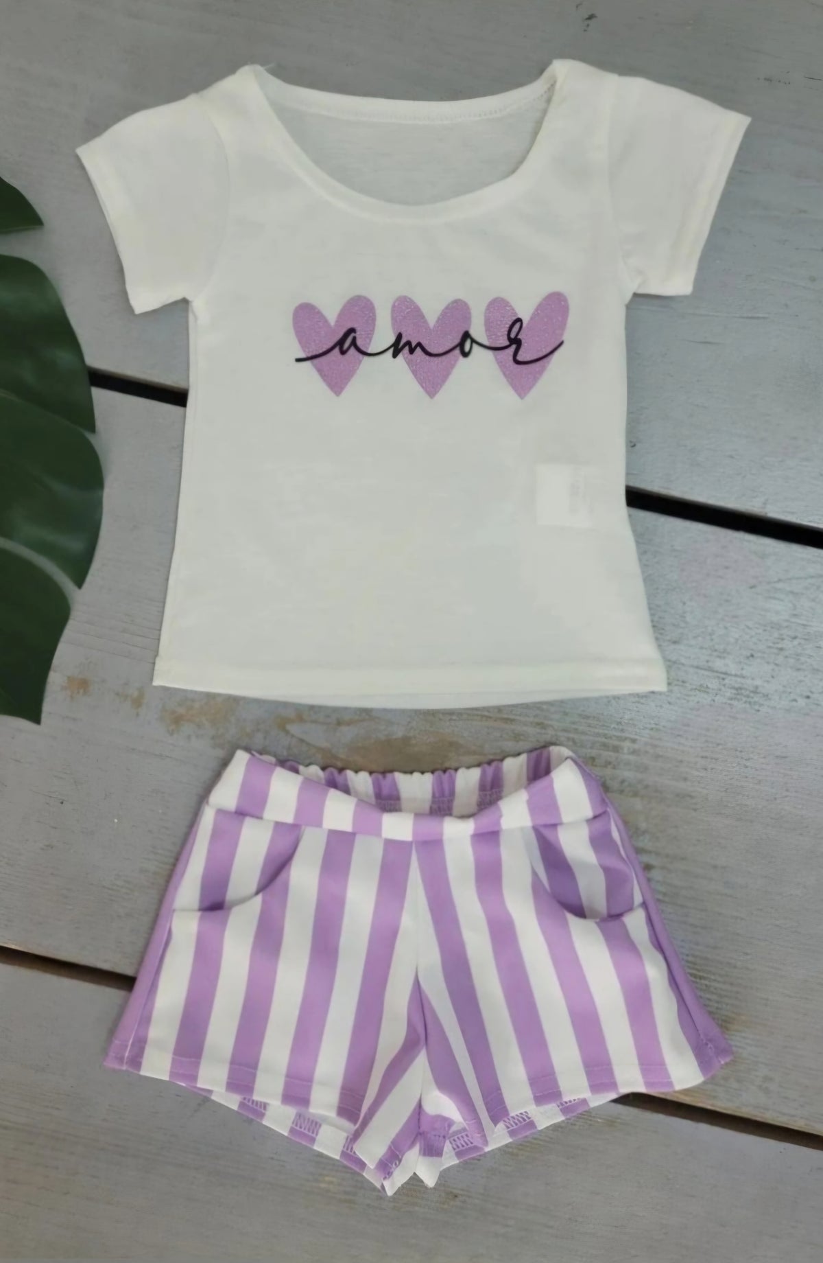 ☀️ Ensemble tee-shirt & short – Esprit estival