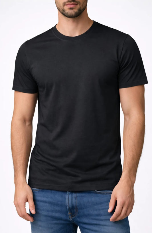 T-shirt basique uni à manches courtes 👕