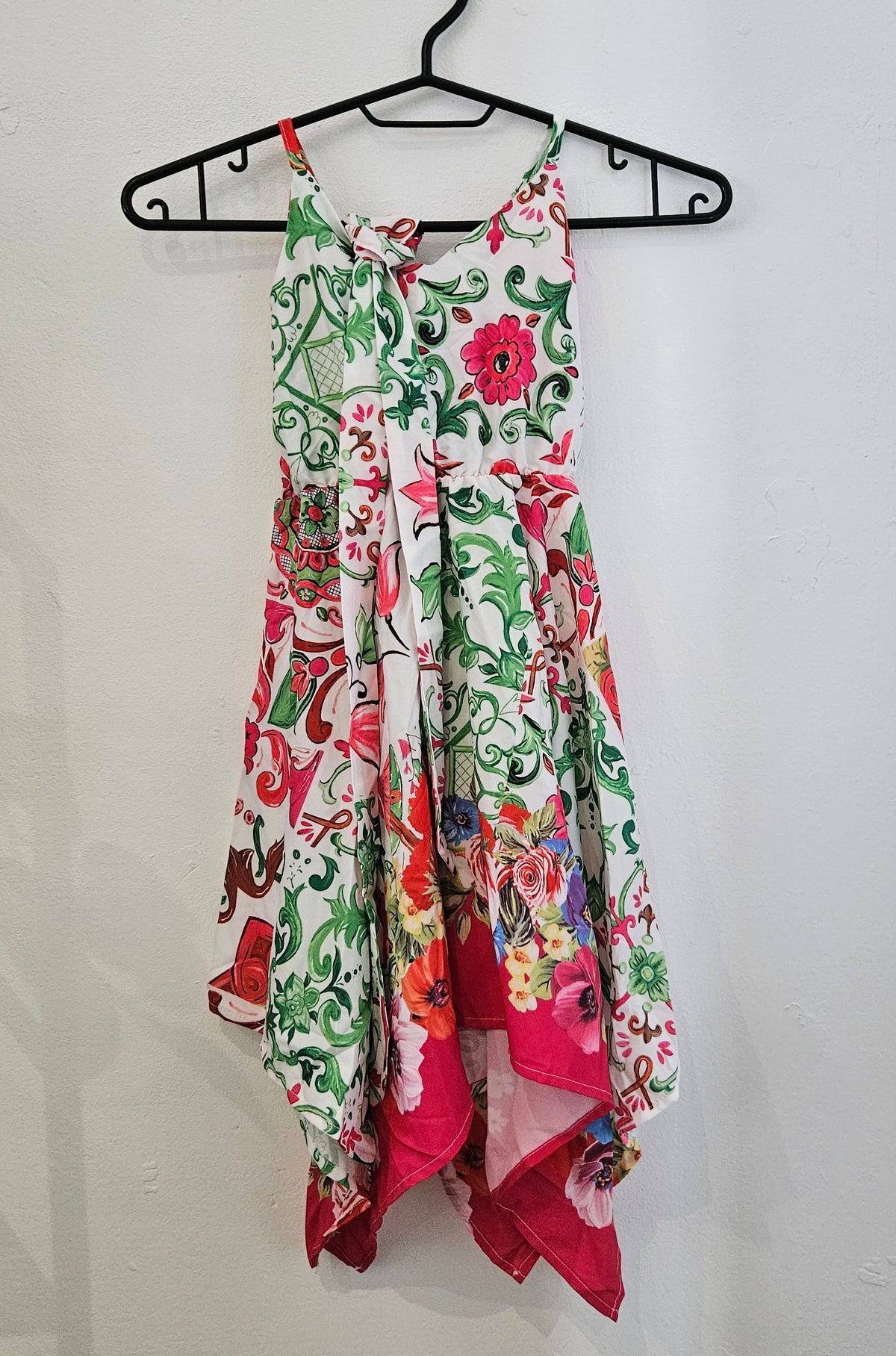 🌺 Robe asymétrique imprimée avec bandeau