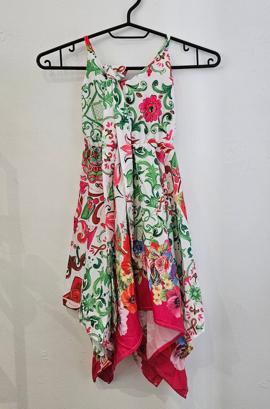 🌺 Robe asymétrique imprimée avec bandeau