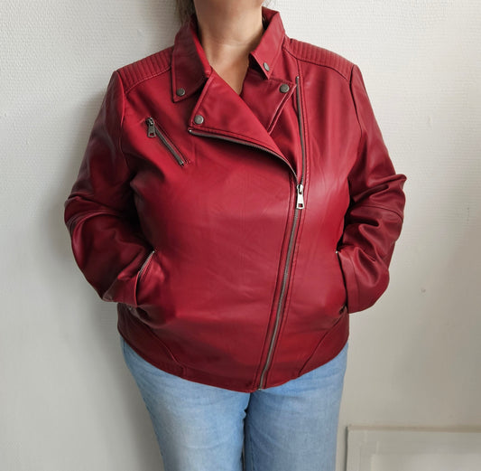 ❤️ Veste en simili cuir – Grande taille