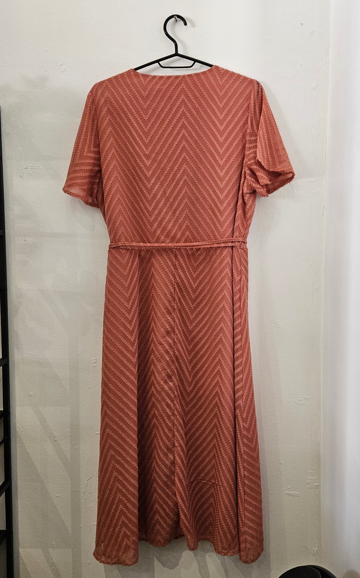 🌸 Robe Vila cache-cœur – Bois de rose – Taille 40