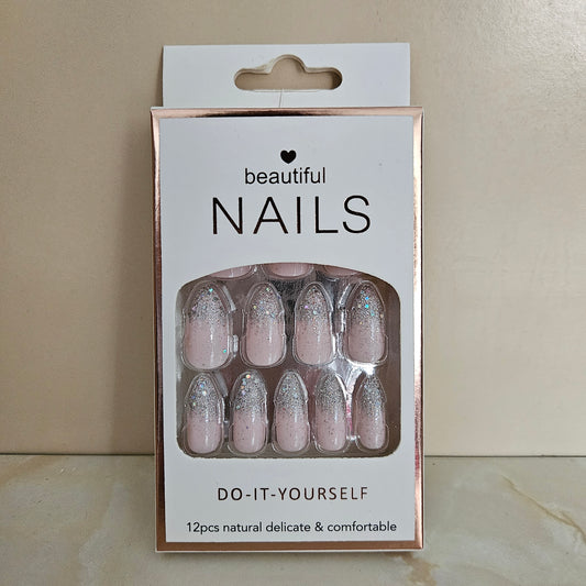 💅 Faux ongles à bout pailleté ✨