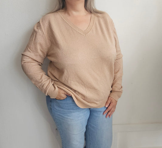 🌸 Pull mi-saison brillant