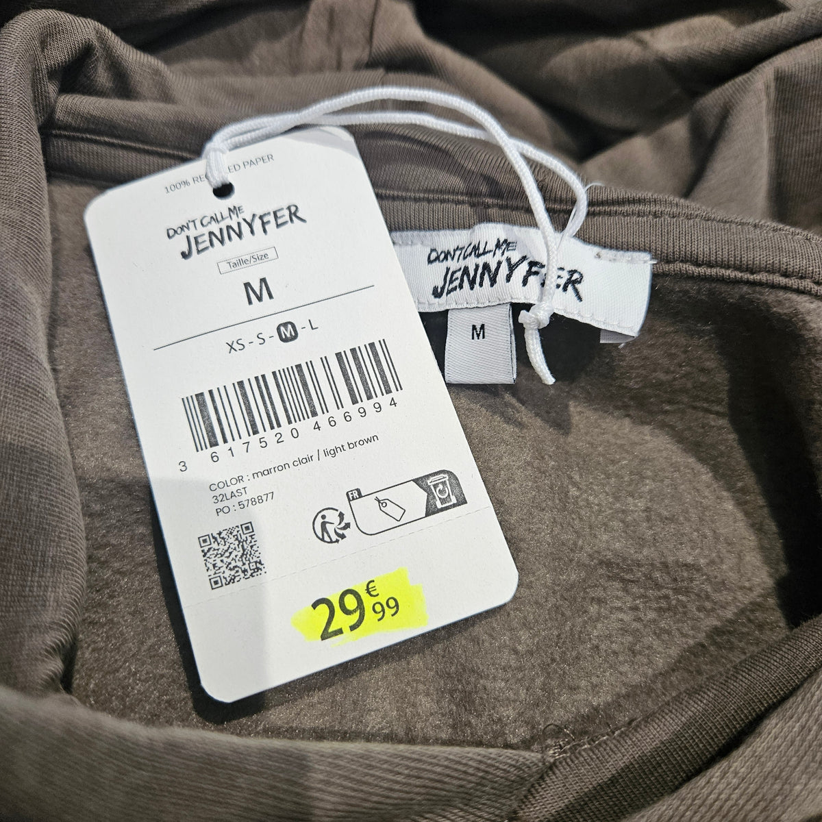 Sweat marron - Jennyfer - Taille M