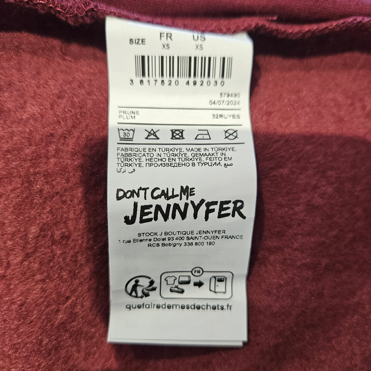 Pull prune - Jennyfer - Taille XS