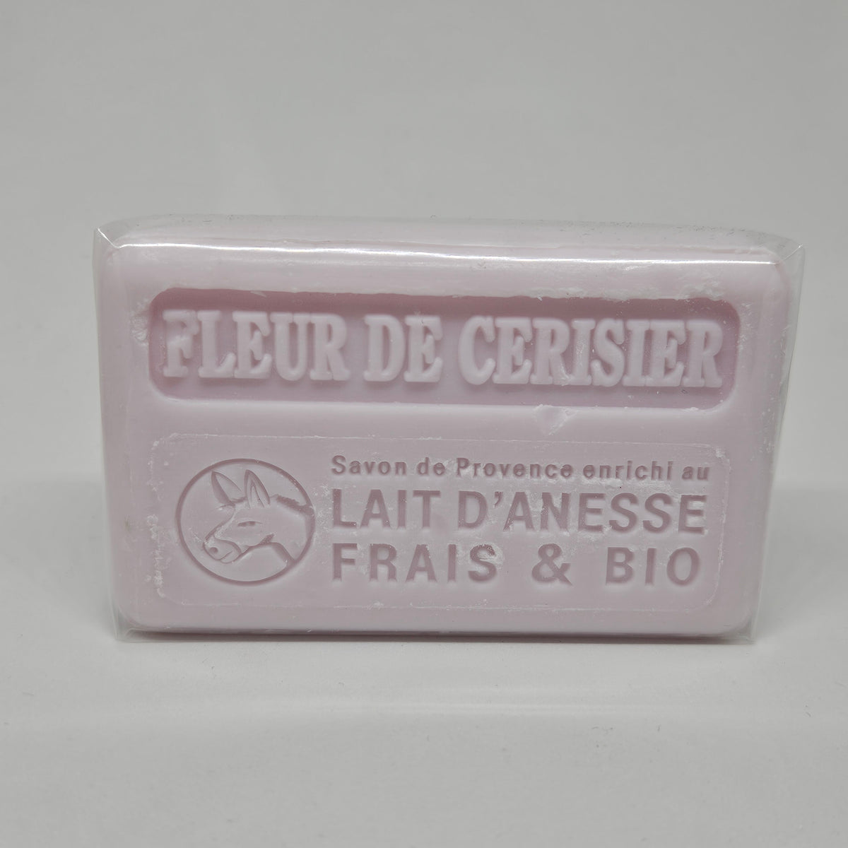 🌸 Savon au lait d’ânesse frais & bio – Fleur de cerisier – 100 g