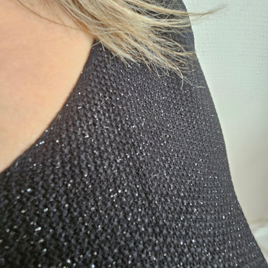 Pull scintillant col V ✨️