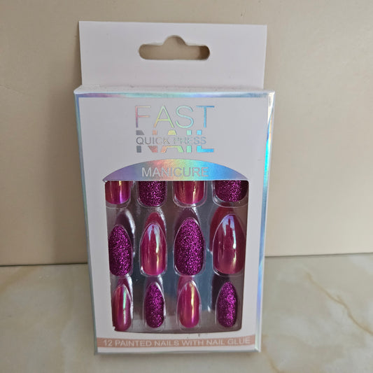 💅 Faux ongles pailletés & chromés ✨