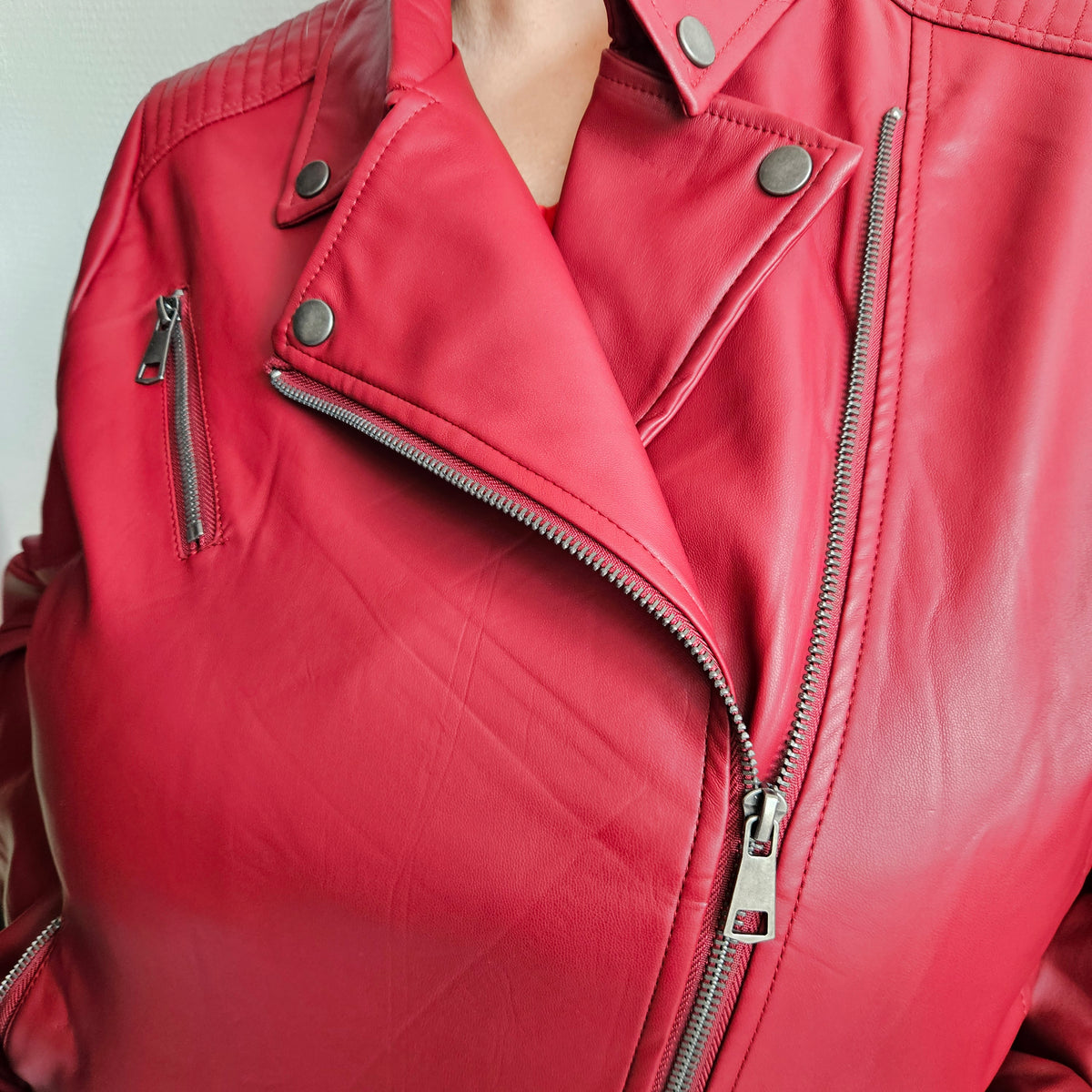 ❤️ Veste en simili cuir – Grande taille