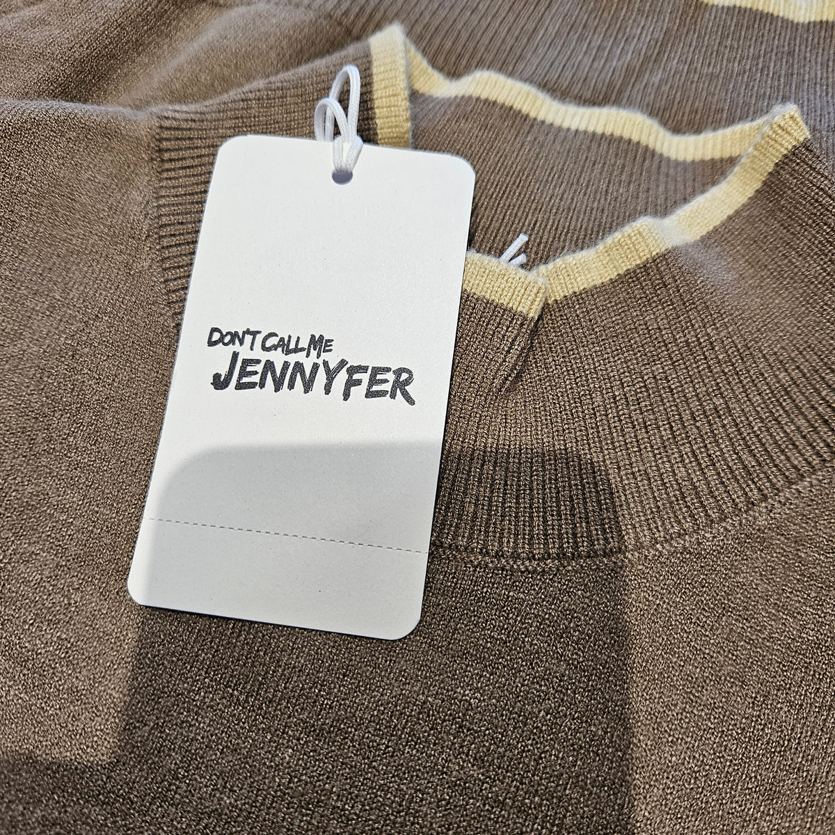 Pull marron clair - Jennyfer - Taille XS