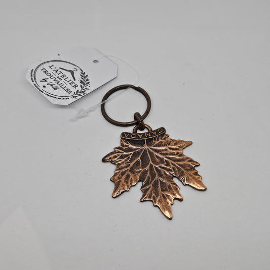 🍁 Porte-clés feuille d’érable – Canada 🇨🇦