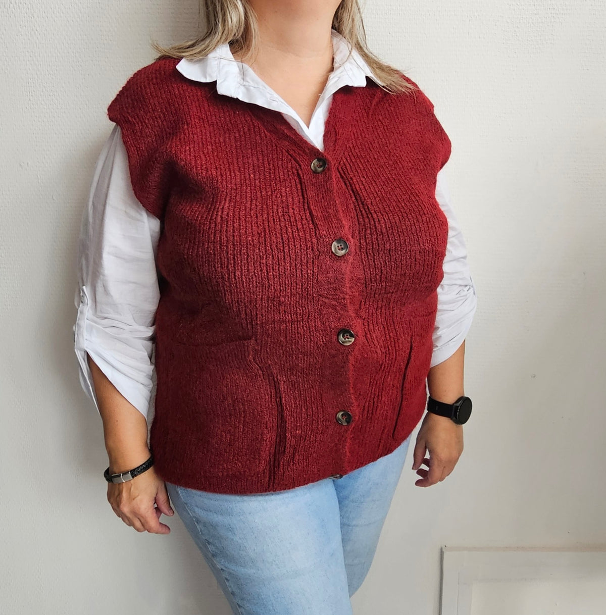 Gilet sans manches boutonné ✨️