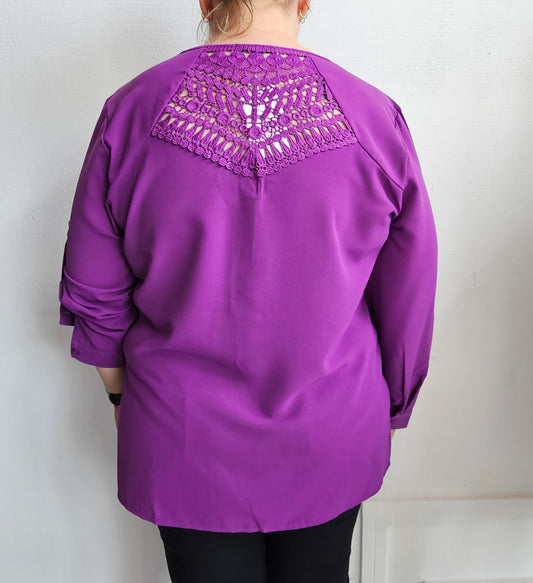 🖤 Blouse – Dos en dentelle