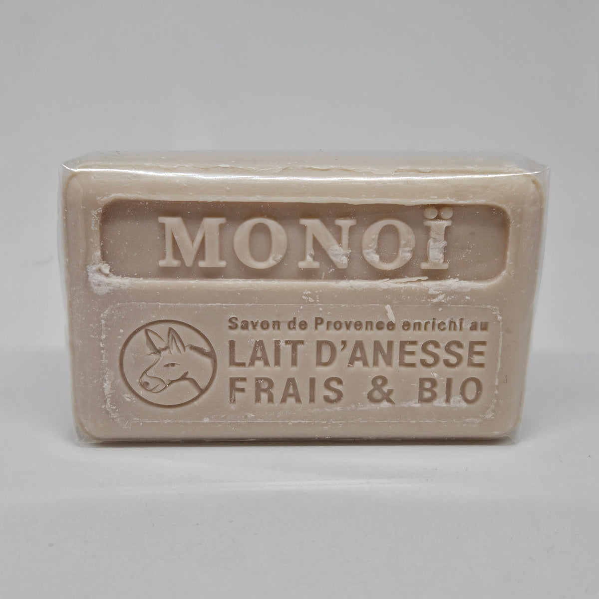 🌺 Savon au lait d’ânesse frais & bio – Monoï – 100 g